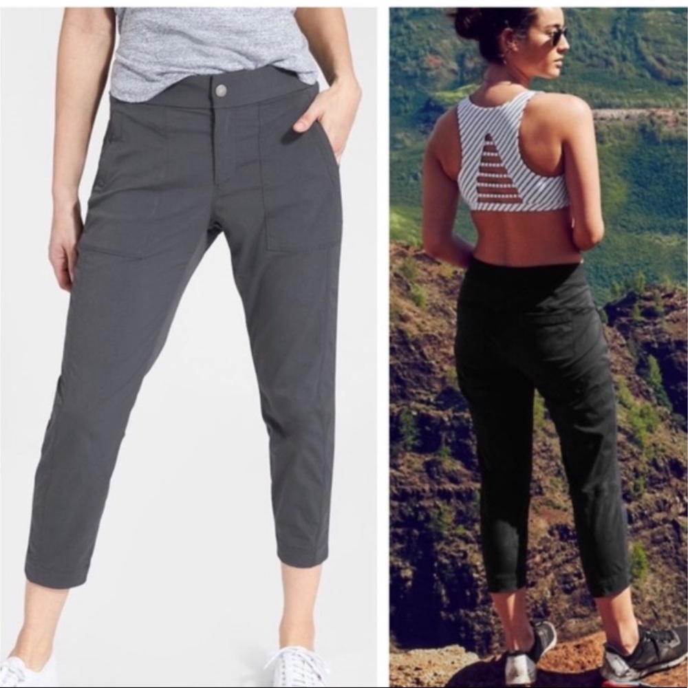 Athleta Gray Ankle Pants